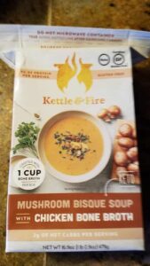 add 1/2 carton of mushroom bisque soup