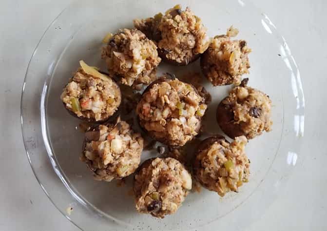 stuff each mushroom cap