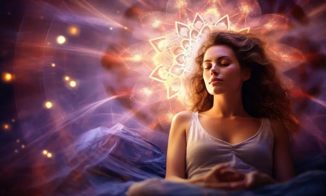 Woman resting peacefully, reflecting on her dreams and their hidden meanings