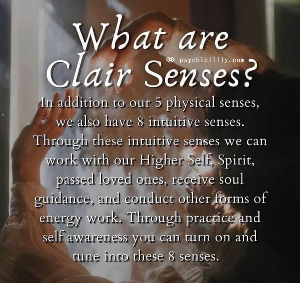 What are clair senses and intuitive psychic abilities