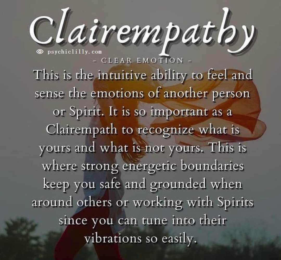 Clairempathy clear emotion intuitive psychic awareness