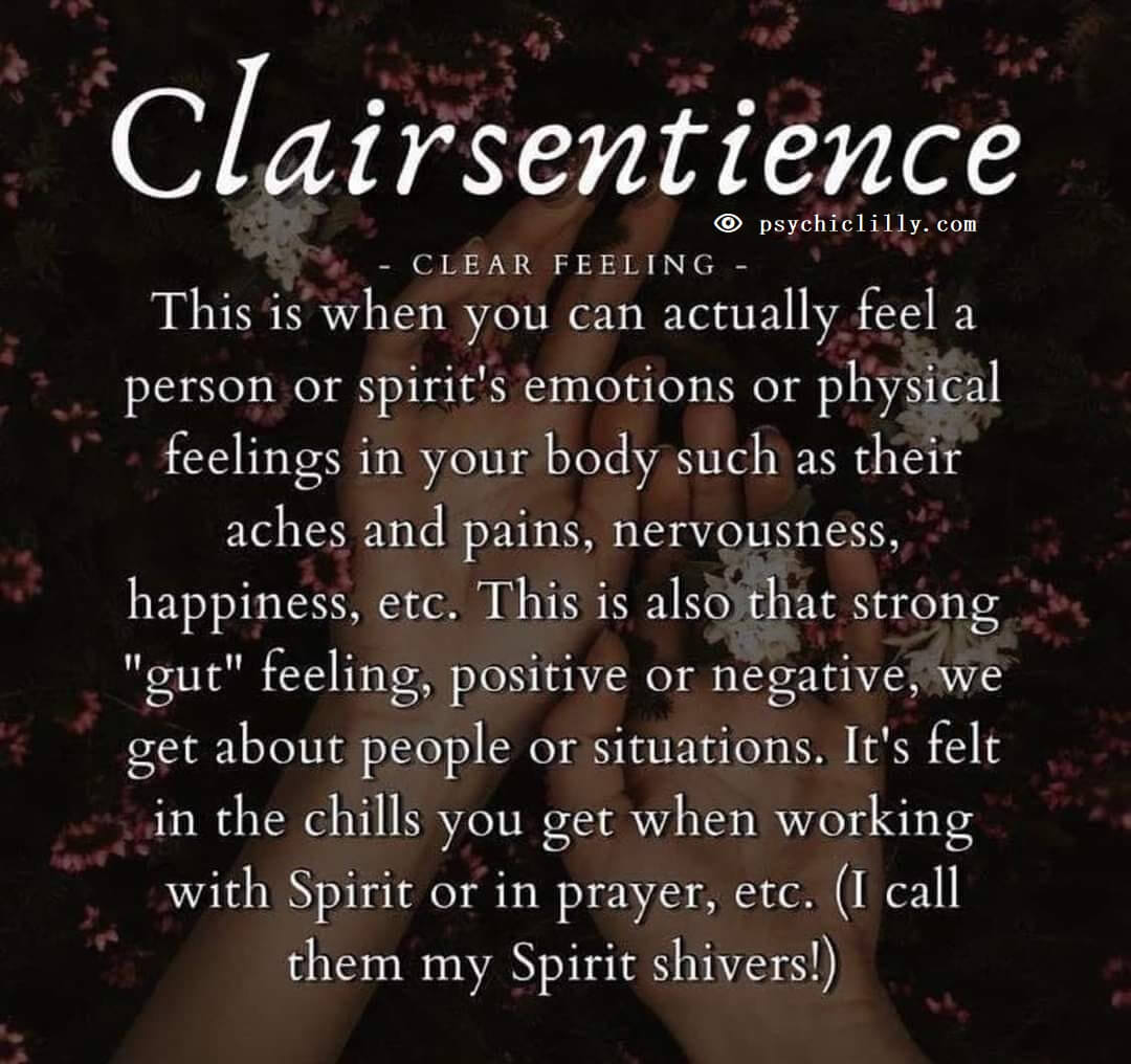 Clairsentience clear feeling intuitive psychic sense